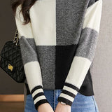 Bottle Neck Drop Shoulder Bi-Color Knit - 3 Colors Available - liwisi