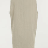 Notch Lapel Color Side Slit Linen Gilet - 3 Colors Available - liwisi
