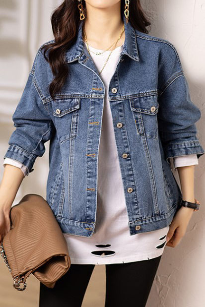 Early Autumn Casual Versatile Denim Jacket - liwisi