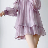 Off-shoulder halter neck dress with pearl decoration - liwisi