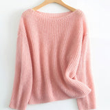Round Neck Lace Knit Top - 5 Colors Available - liwisi