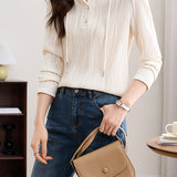 Hooded Simple Parker with Slit Opening - liwisi