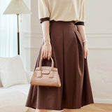 Bi-Color Hem Button Decor Knit Top - 3 Colors Available - liwisi