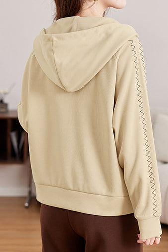Basic Hooded Logo Decor Hoodie - 3 Colors Available - liwisi