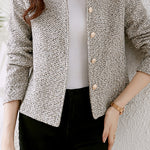 シャネル風ネールカラーツイードジャケット 裏地付 - liwisi