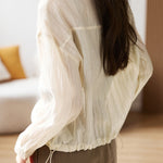 ステンカラードローストリングポケットジャケット 2色入 - liwisi