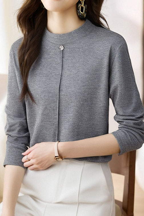 Simple and Versatile Casual Base Shirt - liwisi