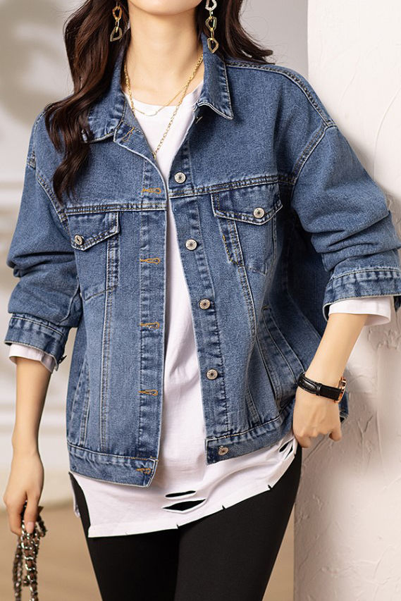 Early Autumn Casual Versatile Denim Jacket - liwisi