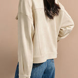 Stand Collar Short Jacket with Lining - 2 Colors Available - liwisi