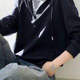 Casual Office Versatile Fake Two-Piece Sweatshirt - liwisi