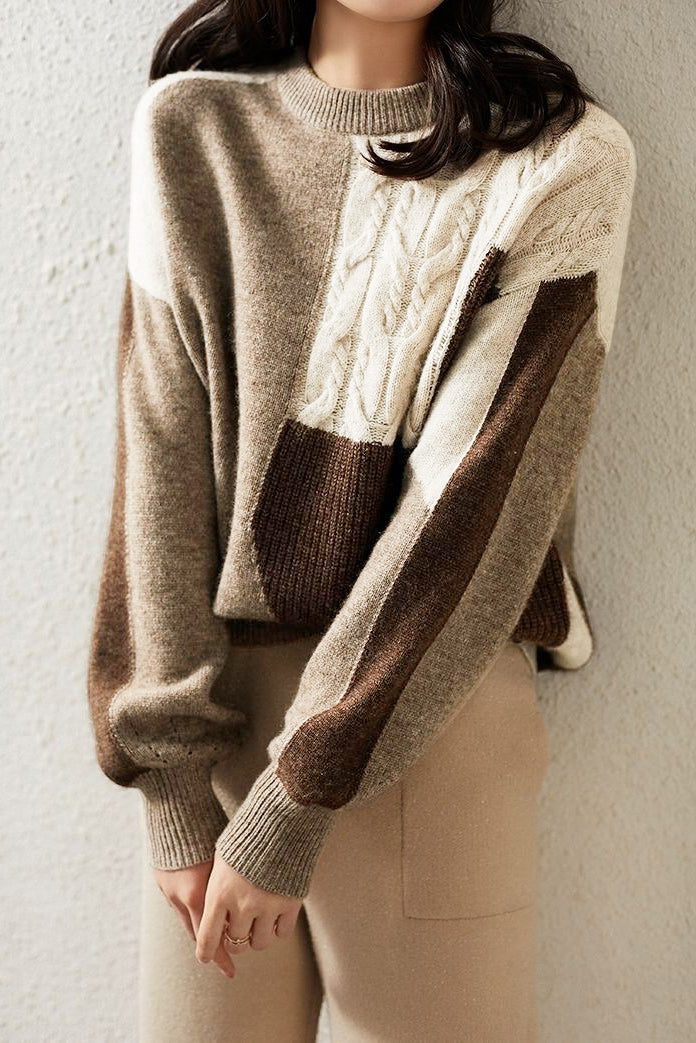 Round Neck Knit - 2 Colors Available - liwisi