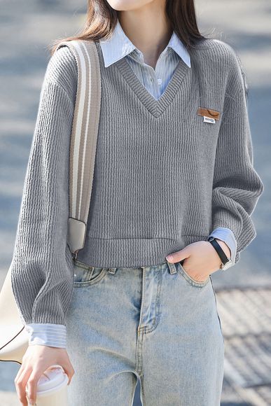 Fashion Color Block Striped Hoodie - liwisi