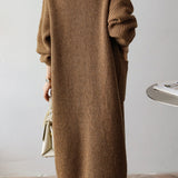 Casual Heavyweight Long Knit Jacket - liwisi