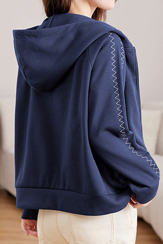 Basic Hooded Logo Decor Hoodie - 3 Colors Available - liwisi