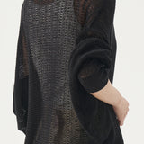 Plain Batwing Sleeve V-Neck Knit Cardigan - 2 Colors Available - liwisi