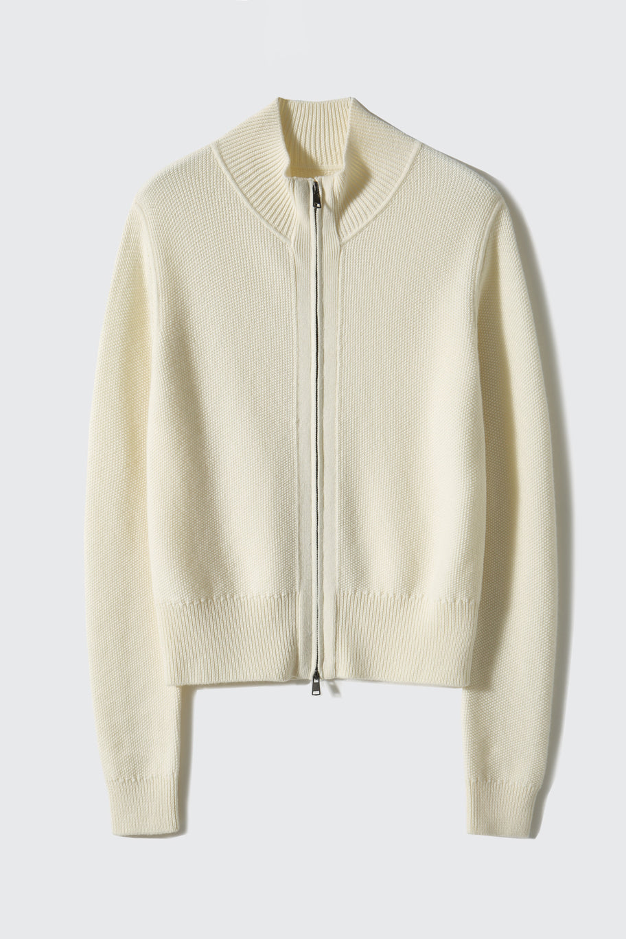 Tall Collar Classic Knit Blouson - 3 Colors Available - liwisi