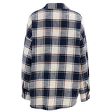 Drop Shoulder Check Pattern Tunic - liwisi