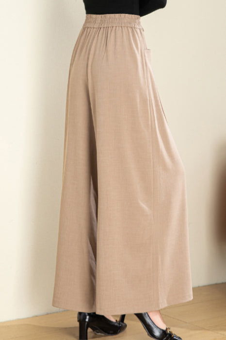 Relaxed Loose Solid Linen Pants - liwisi