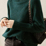 Solid Color Turtleneck Knit - liwisi