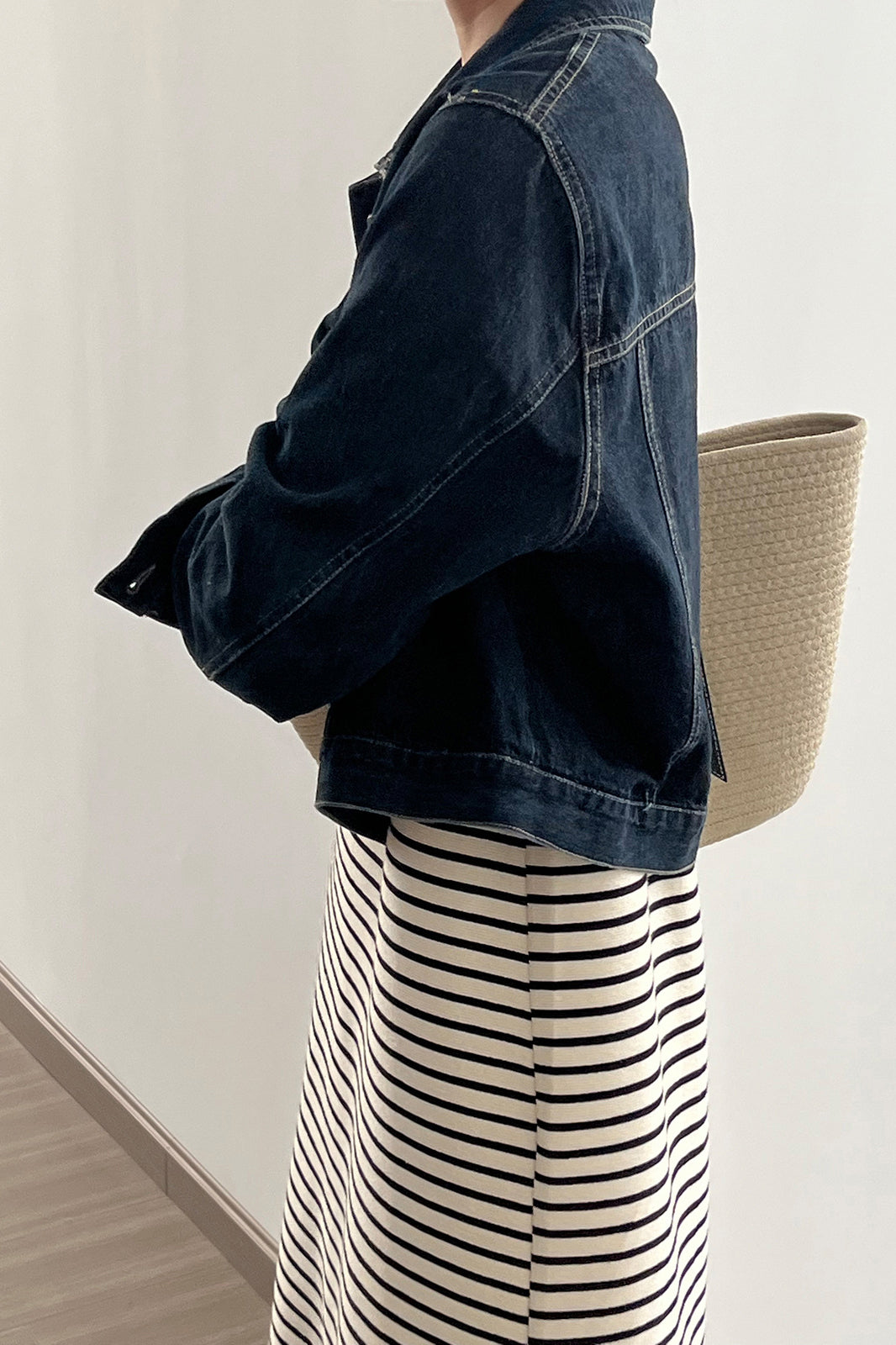 Single Breasted Denim Shirt Jacket - liwisi
