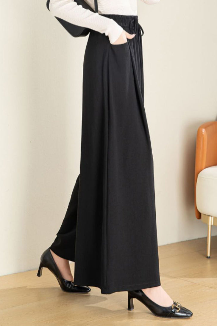 Relaxed Loose Solid Linen Pants - liwisi