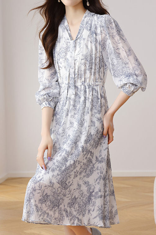 Floral Vintage French Dress - liwisi