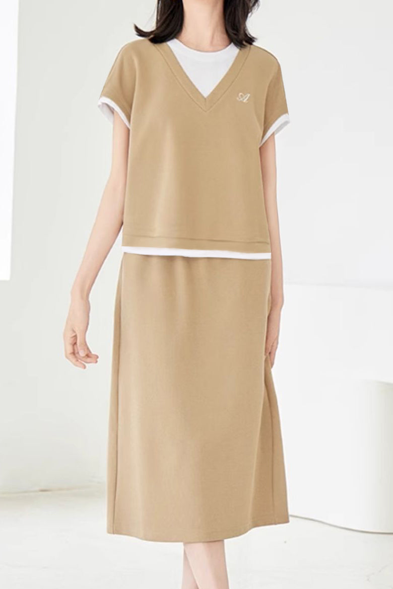 Casual Fashion Skirt Set - liwisi