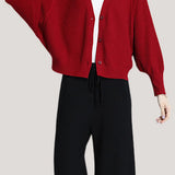 Casual Batwing Sleeve Knitted Cardigan