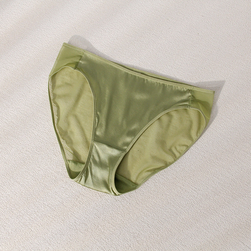 Silk Solid Color Lingerie Set - liwisi