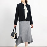 ラウンドネックシワ加工キルトジャケット 裏地付 2色入 - liwisi