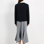 ラウンドネックシワ加工キルトジャケット 裏地付 2色入 - liwisi