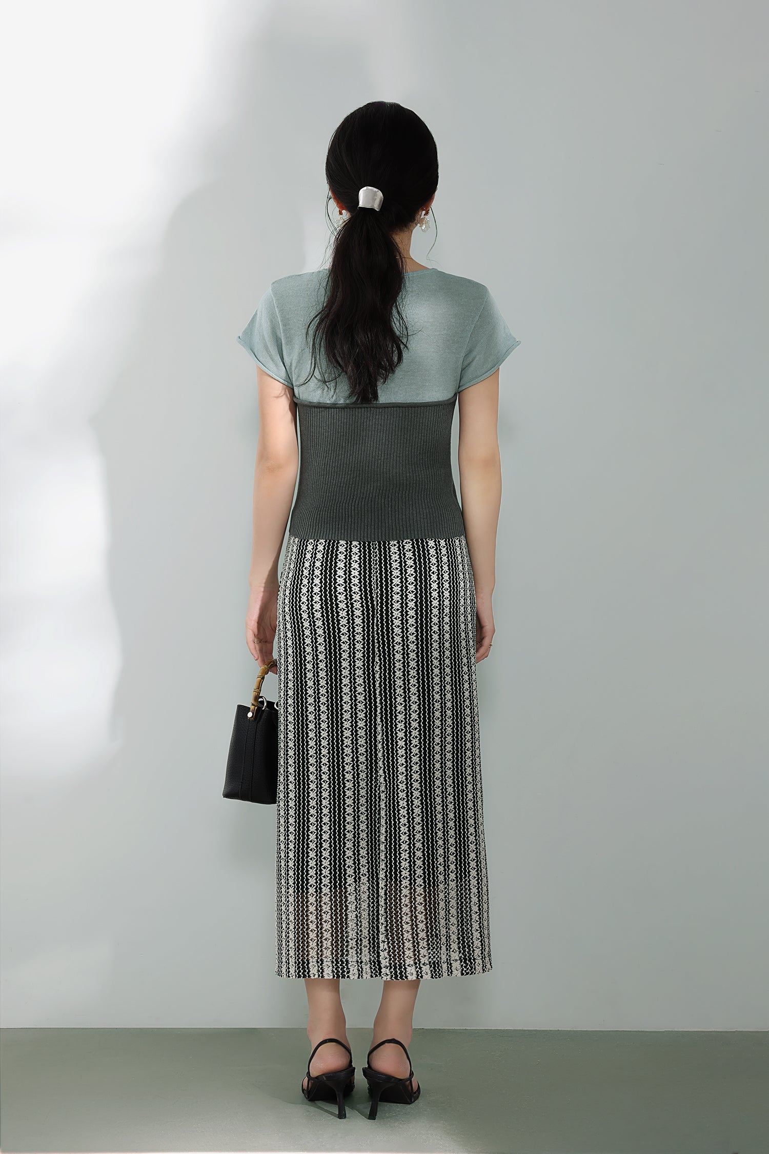 Bi-Color Contrast Casual Knit Top - 3 Colors Available - liwisi
