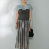 Bi-Color Contrast Casual Knit Top - 3 Colors Available - liwisi