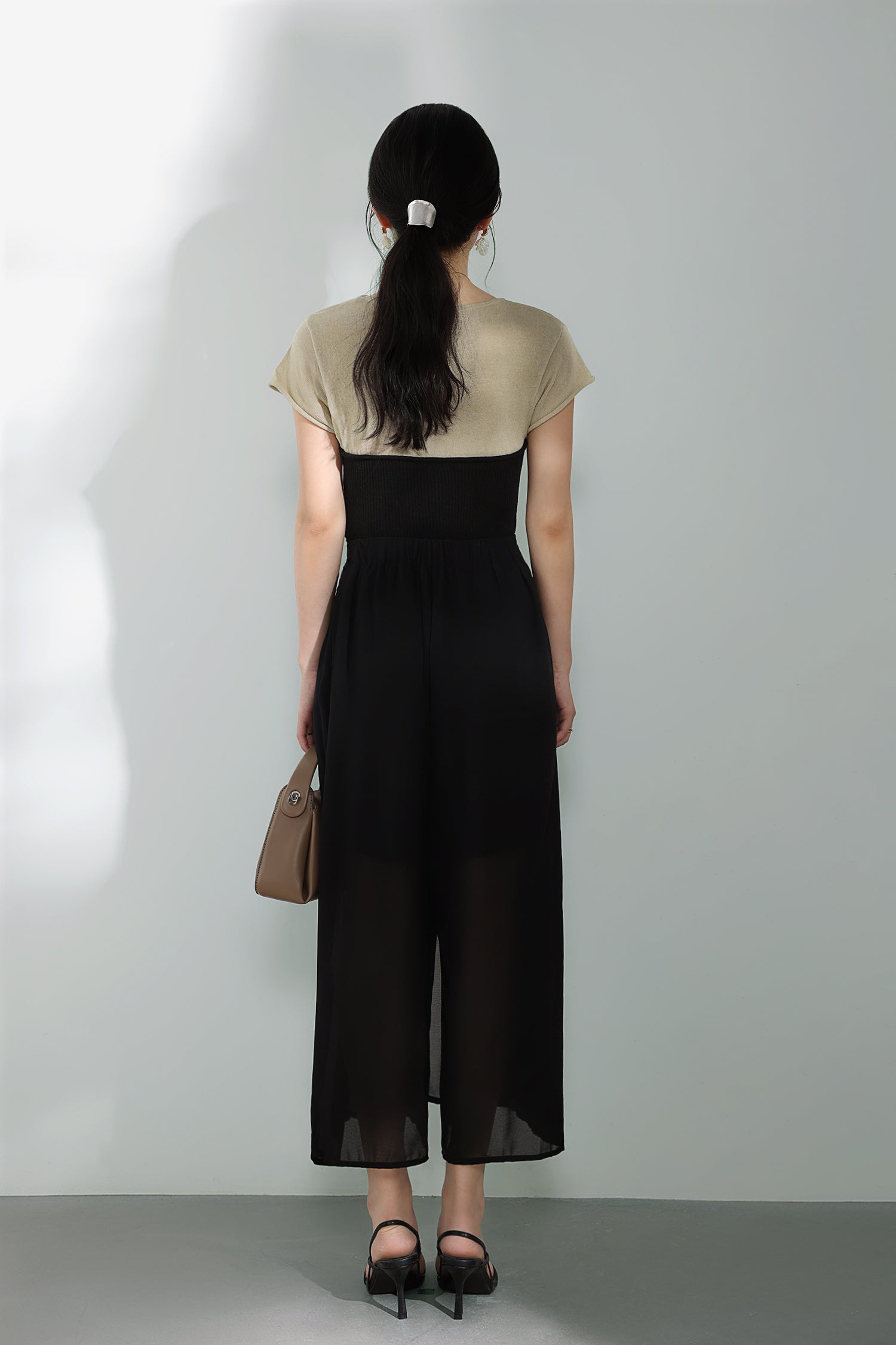 Bi-Color Contrast Casual Knit Top - 3 Colors Available - liwisi