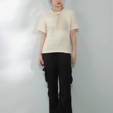 Drawstring hem maxi cargo pants, available in four colors - liwisi