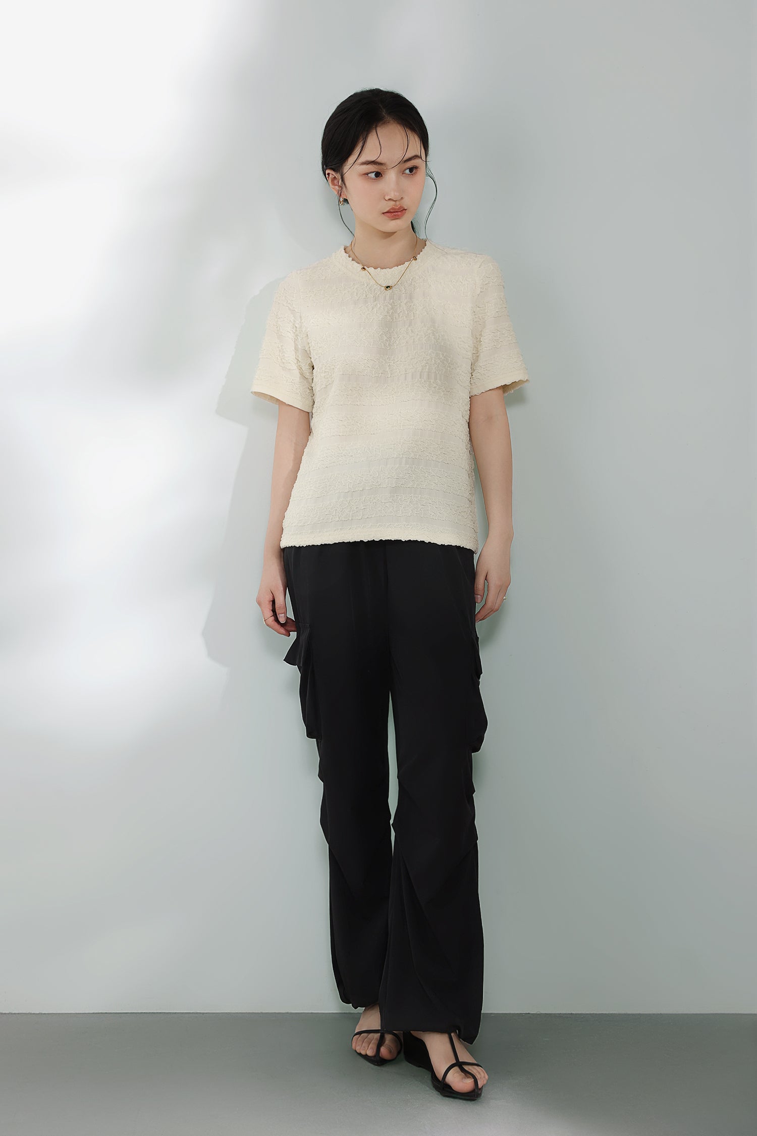 Drawstring hem maxi cargo pants, available in four colors - liwisi