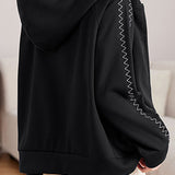 Basic Hooded Logo Decor Hoodie - 3 Colors Available - liwisi