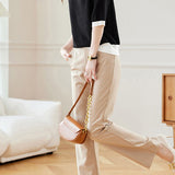 Bi-Color Hem Button Decor Knit Top - 3 Colors Available - liwisi