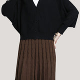 Casual Batwing Sleeve Knitted Cardigan