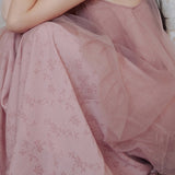 Halter Neck Tulle Contrast Ombre Long Dress with Lining - 3 Colors Available - liwisi