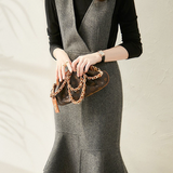 French Style Double-Faced Flared Midi Dress - liwisi