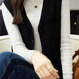 Sleeveless cardigan waistcoat - liwisi