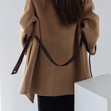 Elegant and Intellectual Women's Loose Wool Coat - 2 Colors Available - liwisi