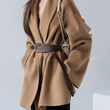 Elegant and Intellectual Women's Loose Wool Coat - 2 Colors Available - liwisi