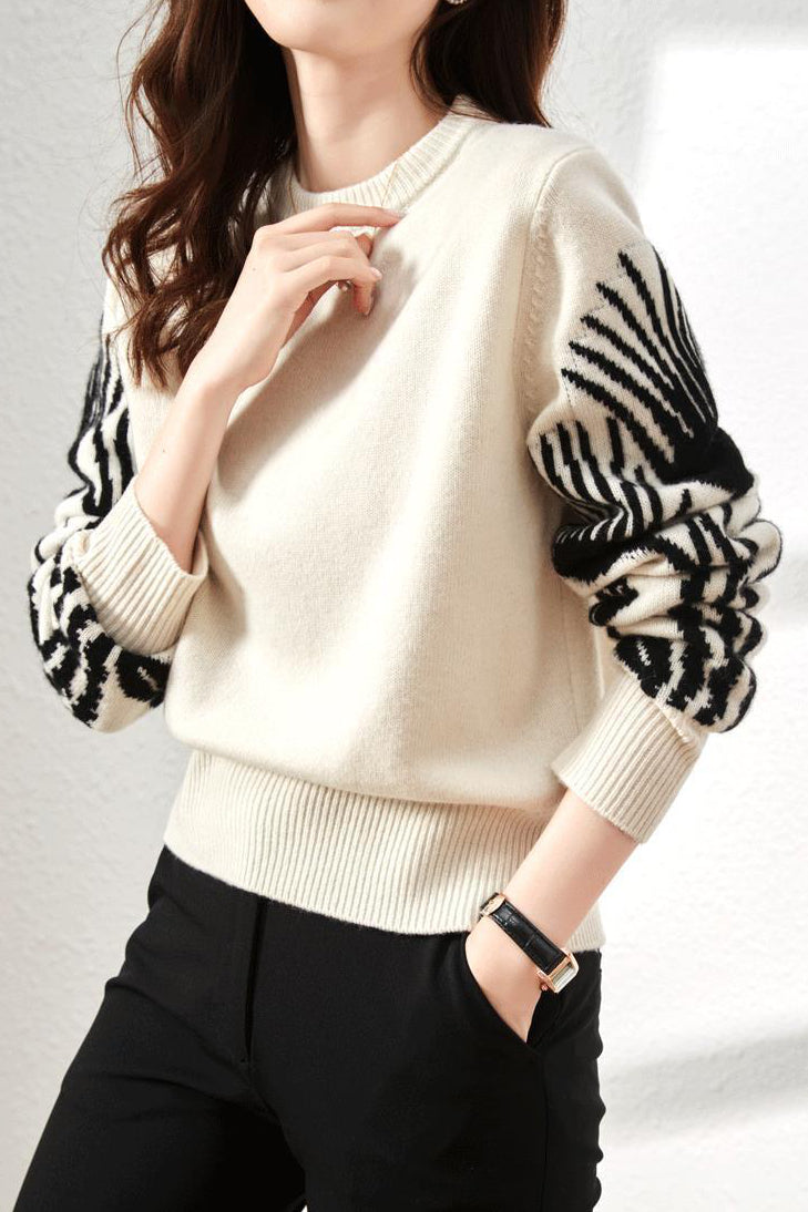 Casual Commuter Loose Round Neck Knit Top - liwisi