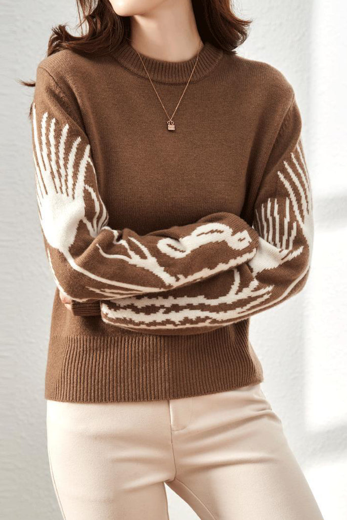 Casual Commuter Loose Round Neck Knit Top - liwisi