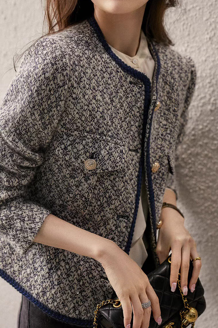 Fashionable Elegant Boucle Coat - liwisi