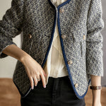 Fashionable Elegant Boucle Coat - liwisi