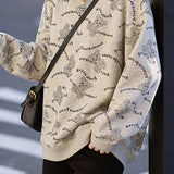 Cute Bear Letter Print Sweatshirt - liwisi