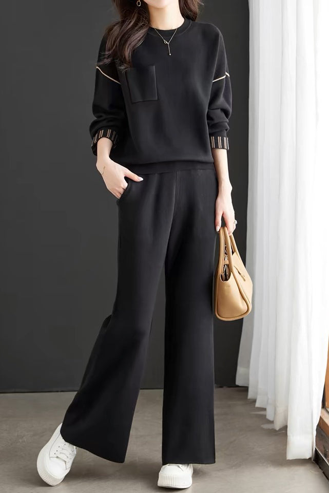 Chic Knit Fashion Two-Piece Set in 3 Colors - liwisi